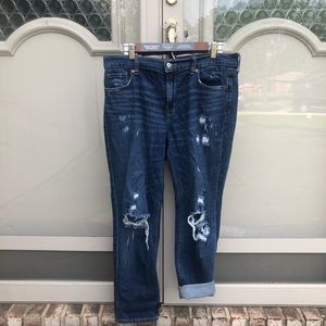 OLD NAVY Mid-Rise Distressed/Ripped Boyfriend Jeans (8)